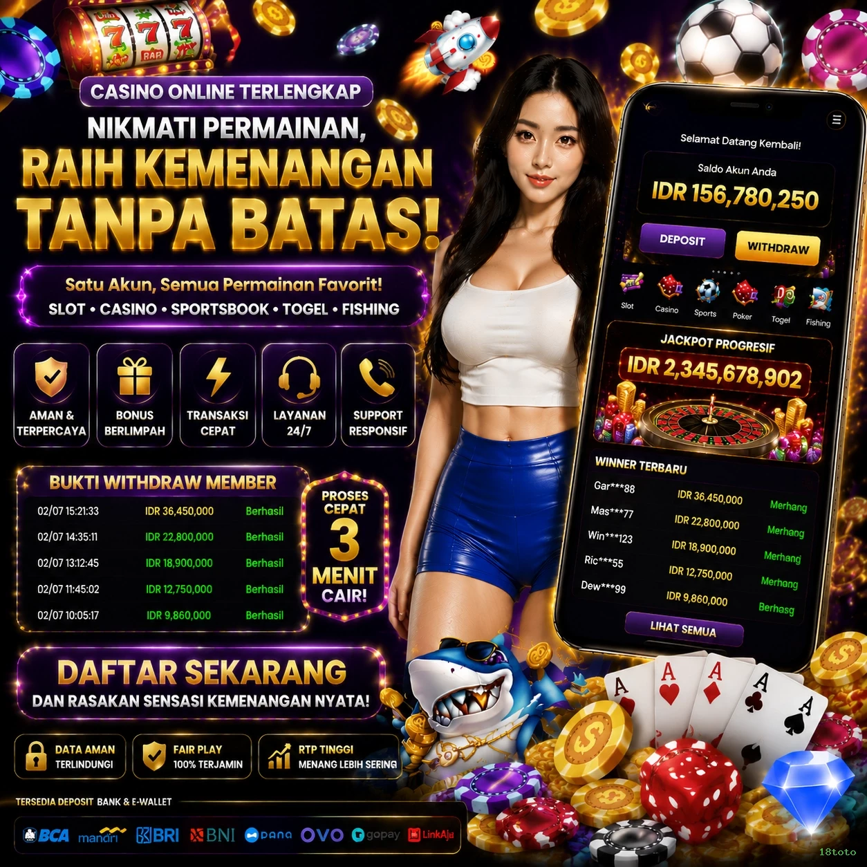 18toto Platform Game Terpercaya untuk Pemain Indonesia